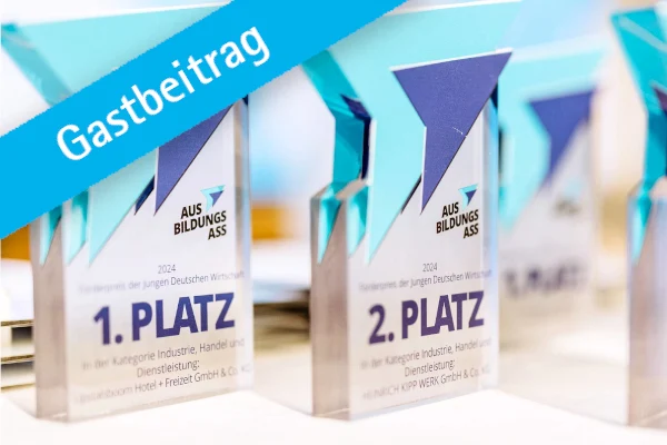 Glaspokale des Wettbewerbs Ausbildungs-Ass