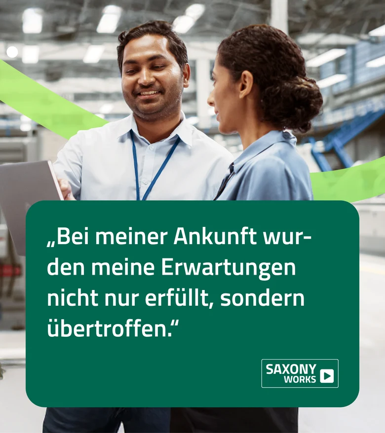 Key-Visual des Portals SAXONY WORKS