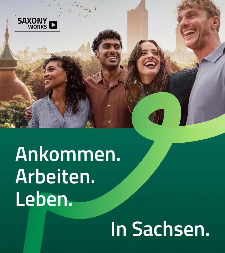 Key-Visual des Portals SAXONY WORKS